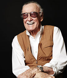 Stan Lee on Brown Jacket